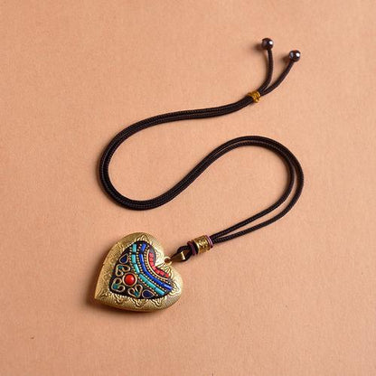 Pure Copper Gawu Box Pendant  Tathagata Life Necklace Nepal &Tibetan Pendant