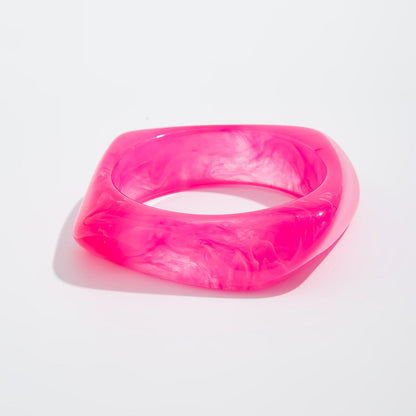 Geometric Acrylic Bangle Bracelet Trendy Ins Style For Women