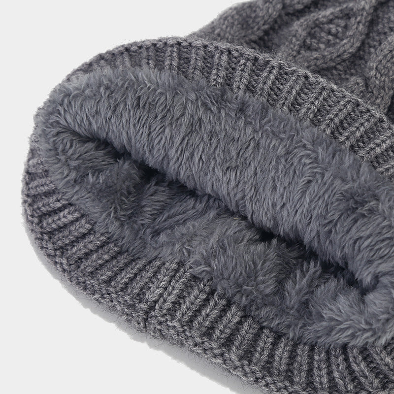 Winter Cable Knit Thermal Scarf Hat Gloves Sets