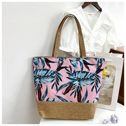 Fashion Canvas Tote Bag Artistic Shoulder Bag