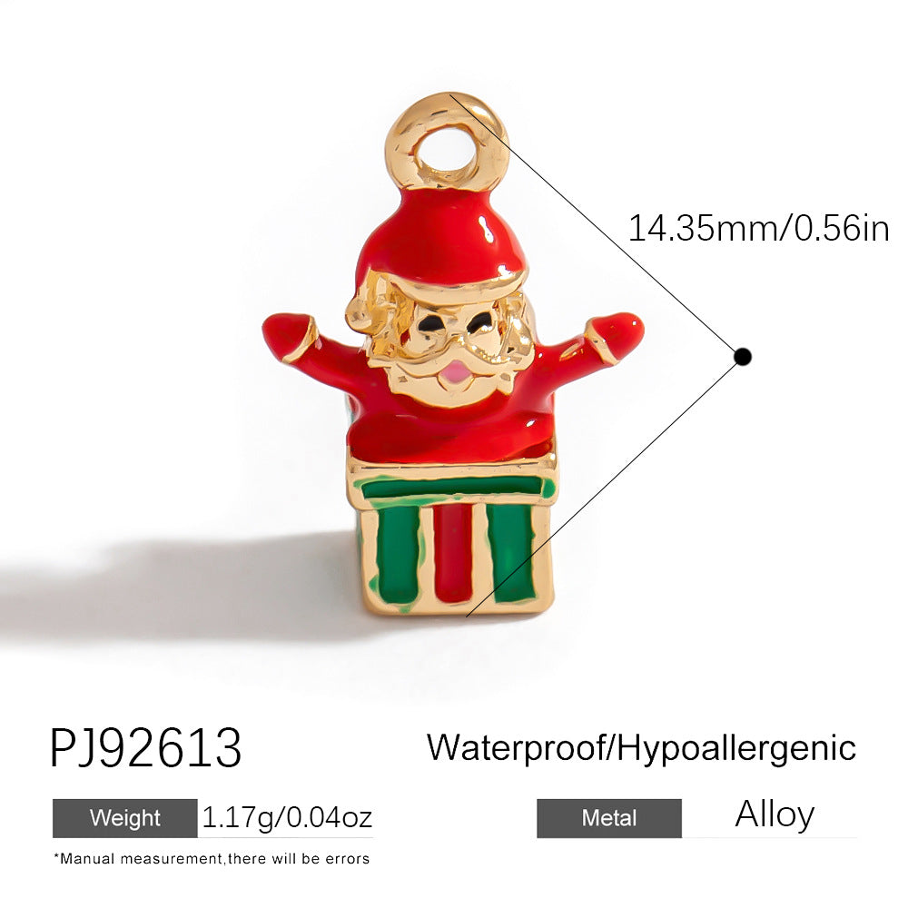 DIY Christmas Reindeer Charms Handmade Jewelry Necklaces Bracelets Earrings