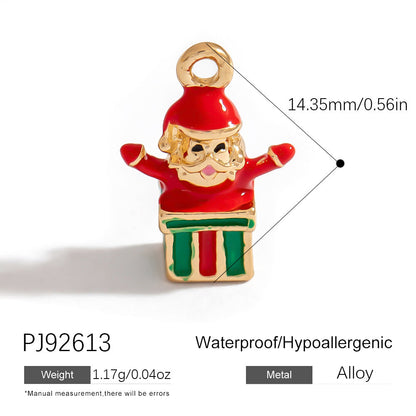 DIY Christmas Reindeer Charms Handmade Jewelry Necklaces Bracelets Earrings