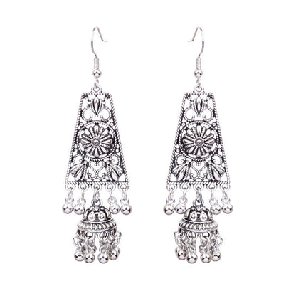 Fashionable Bohemian Long Earrings with Geometric Design
