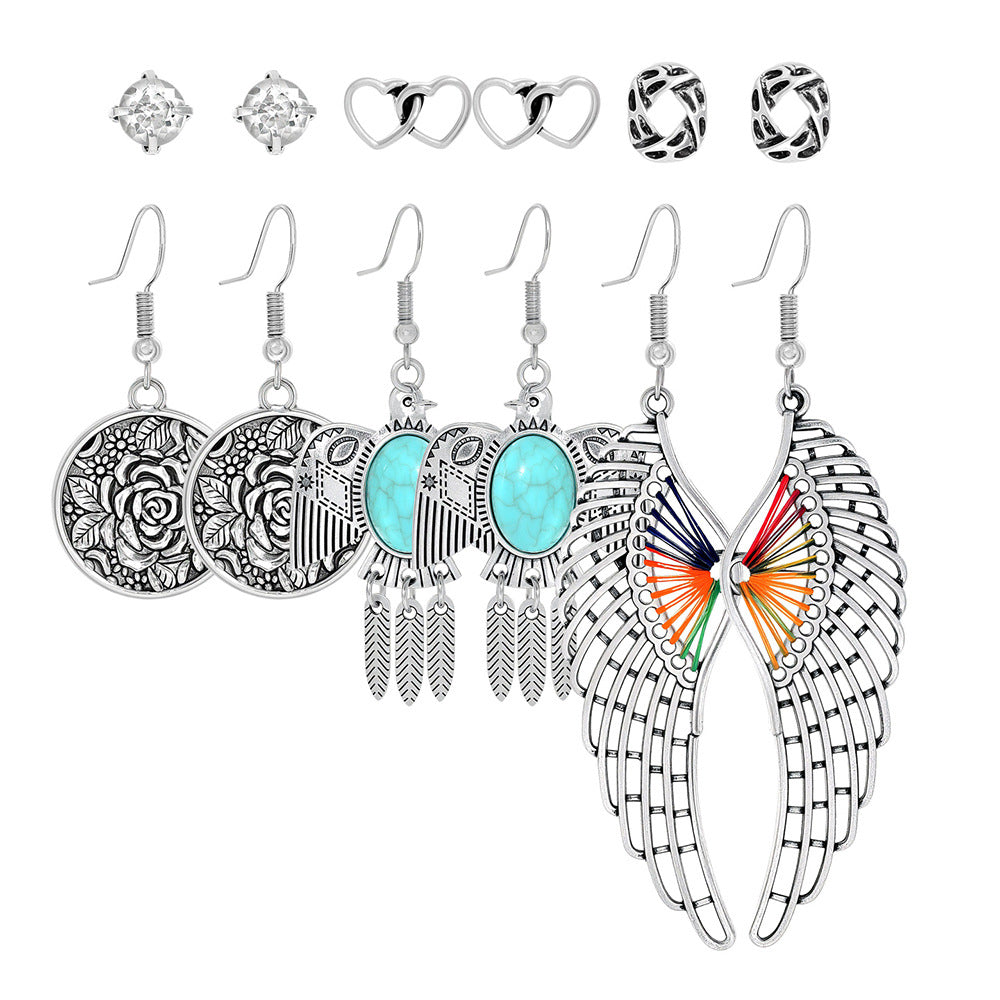 Bohemian Vintage Hollow Circle Earrings for Women