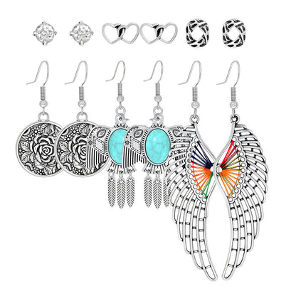 Bohemian Vintage Hollow Circle Earrings for Women
