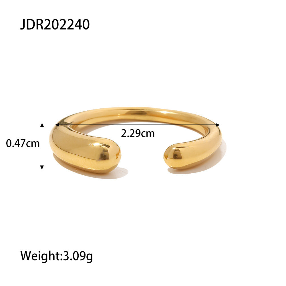 Irregular Adjustable Punk Simple Rings