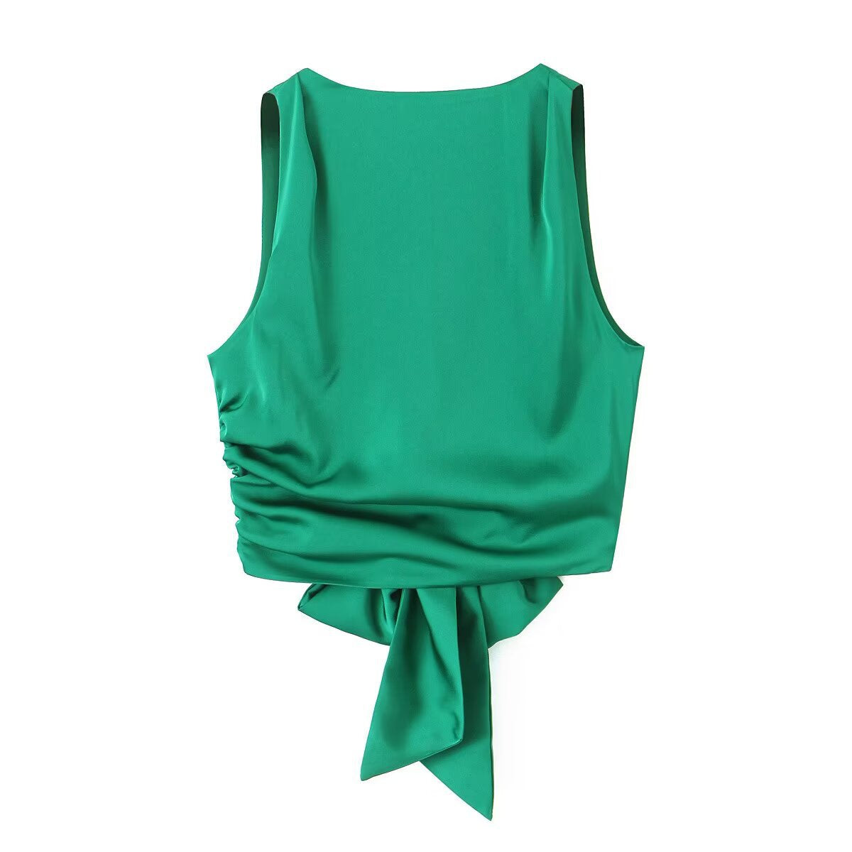 Sexy Backless Tie Back Cropped Top