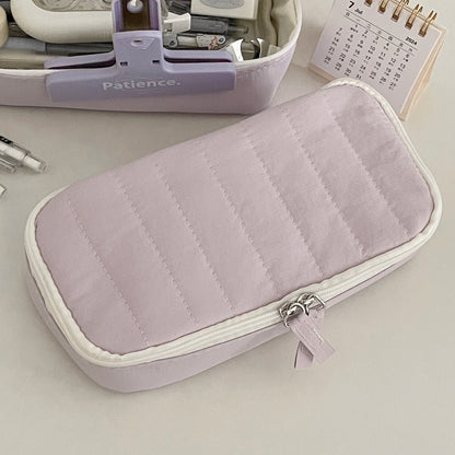 Chic Macaron Pencil Case Large Capacity Storage Bag