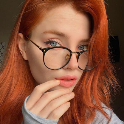 Retro Style Fashionable Blue Light Blocking Glasses