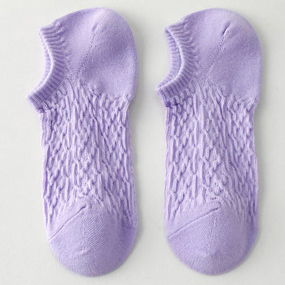 Twist Solid Color Sweet Low Ankle Socks