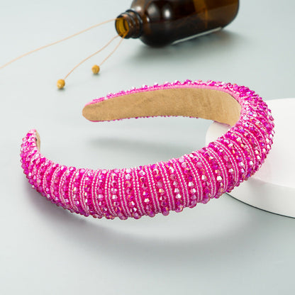 Handcrafted Beaded Headband Stylish Daily Hair Accessory