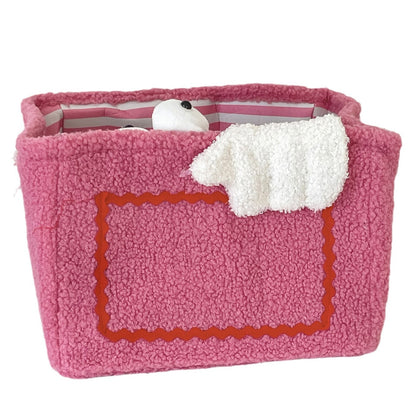 Monster Plush Storage Bin Cute Winged Organizing Basket