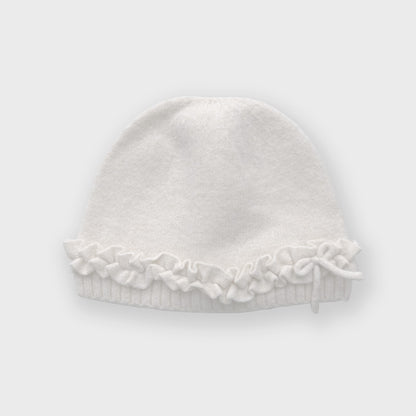 Cute Bowknot Wool Blend Beanie for Women