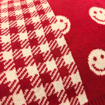 Winter Warm Shawl Christmas Theme Knit Scarf