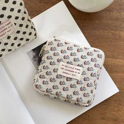 Cute Portable Makeup Bag Zip Pouch Organizer