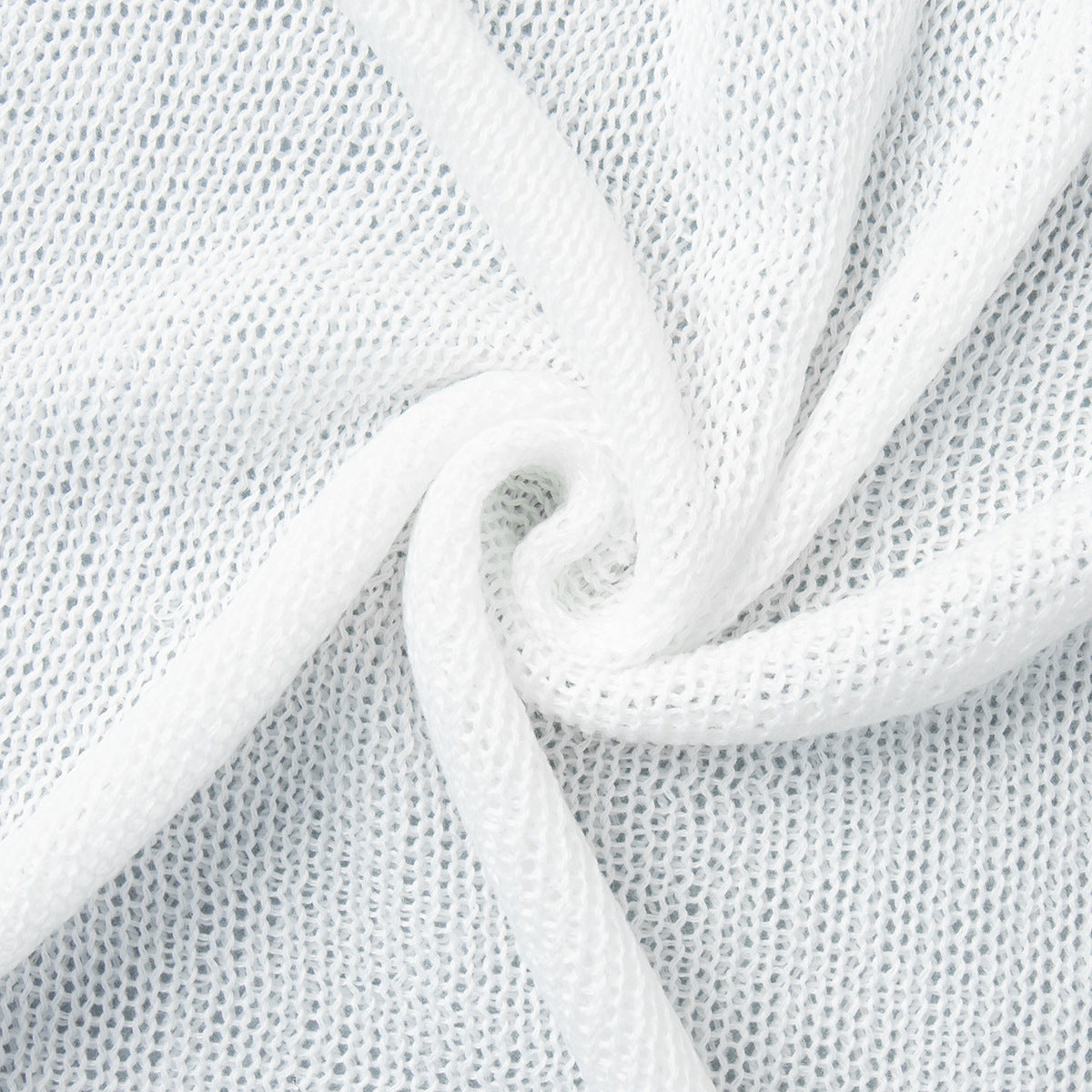 Simple Solid Color Long Sleeve Sweater Casual Knit Top