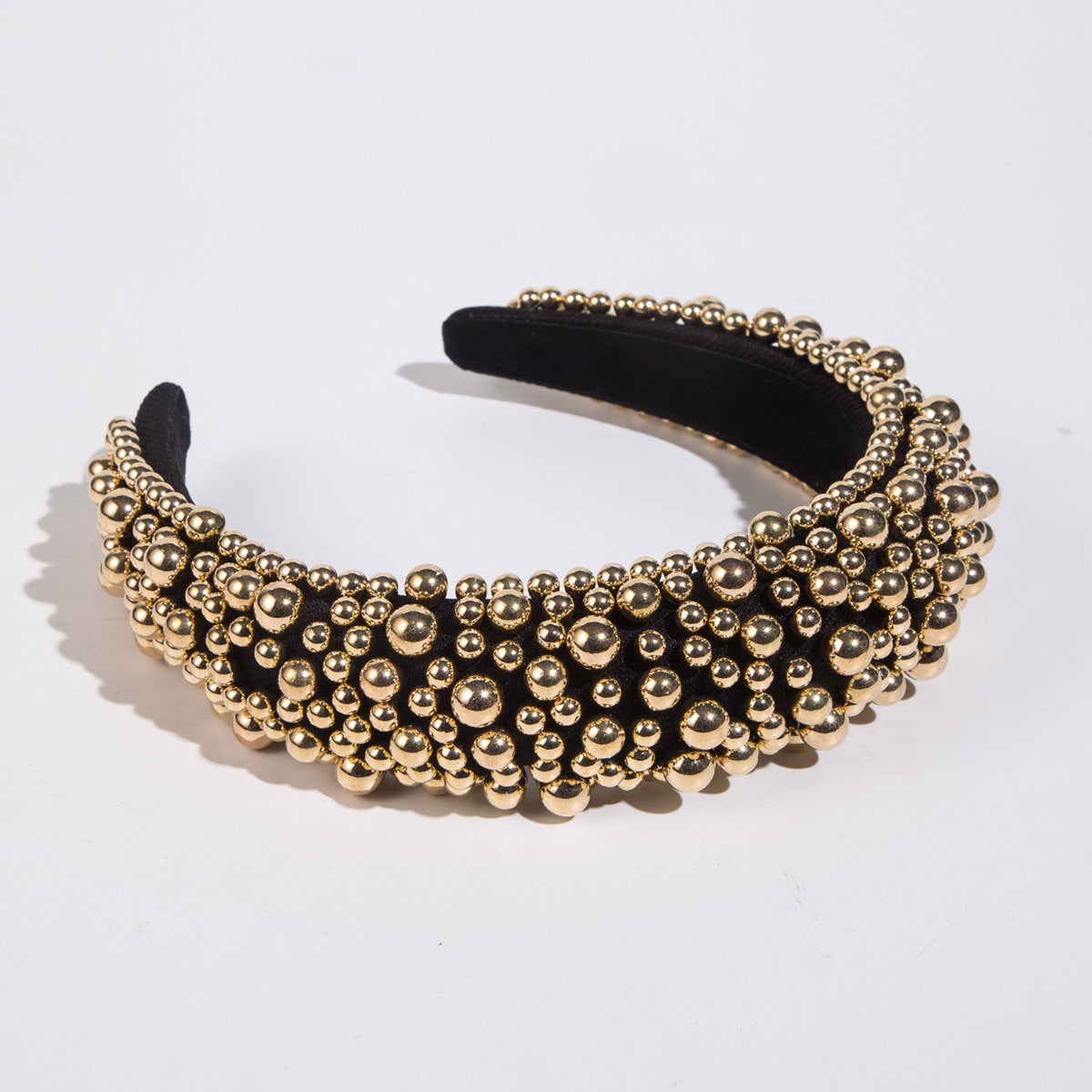 Elegant Pearl Headband Fashionable Wide Hairband for Women