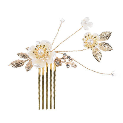 Elegant Pearl Hair Comb Set Bridal Hair Accessories