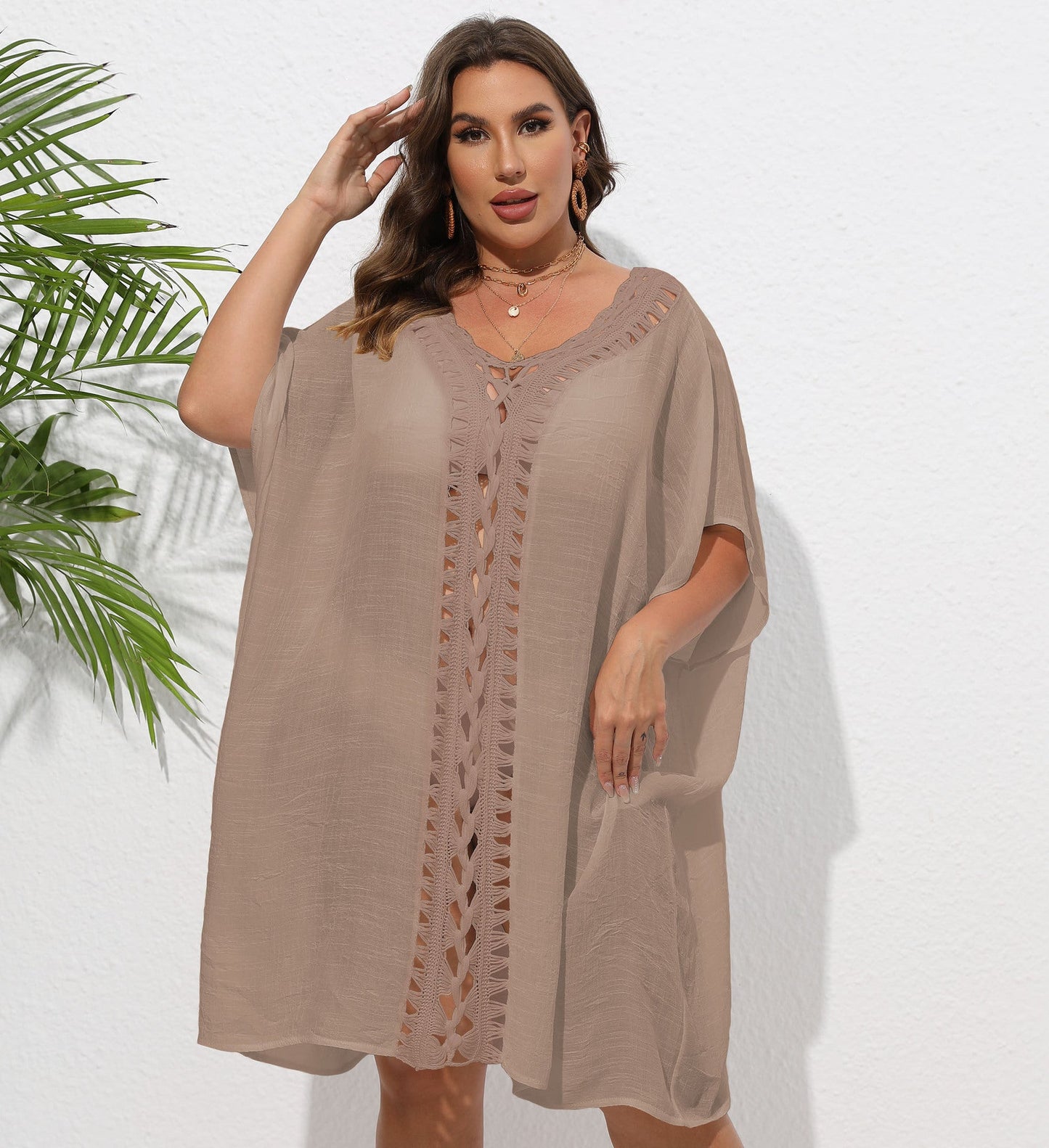 Women'S Bohemian Maxi Dress Loose Beach Cover-Up