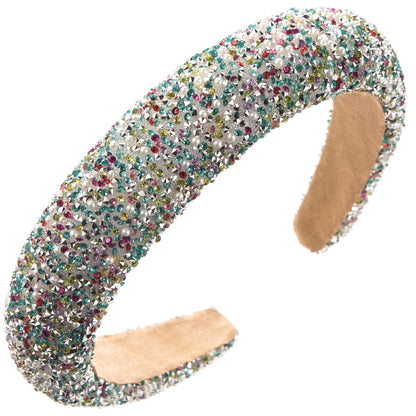 Trendy Pearl Hairband With Rhinestones for Women
