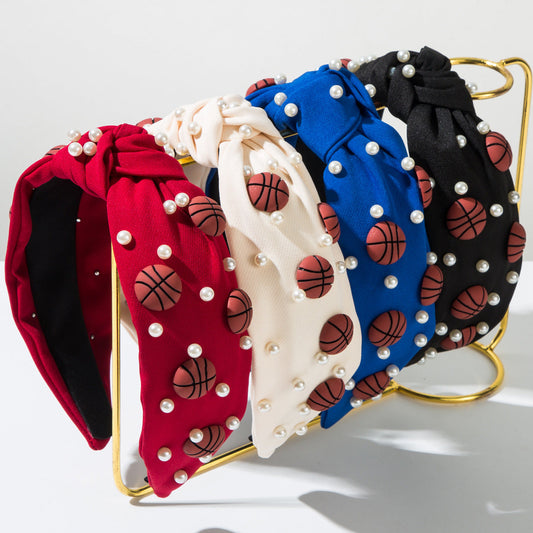 Sporty Pearl Headband Casual Hair Accessory