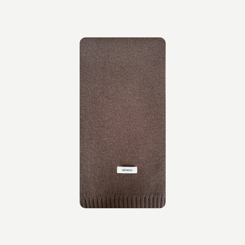 Solid Color 100% Australian Merino Wool Scarf for Women