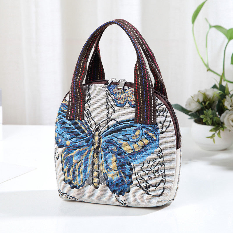 Handbag Bag Women'S New Bag Children'S Bag Woven Ethnic Style Small Cloth Bag