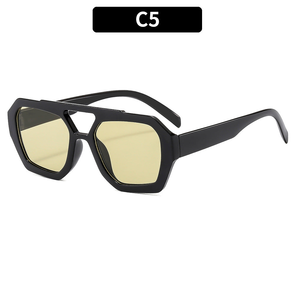 Trendy Pilot Sunglasses with UV400 Protection