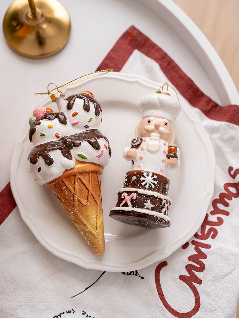 Cute Gingerbread Cookies Christmas Tree Hanging Ornament