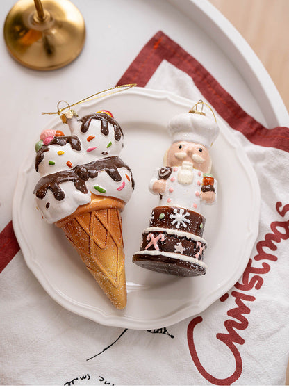 Cute Gingerbread Cookies Christmas Tree Hanging Ornament