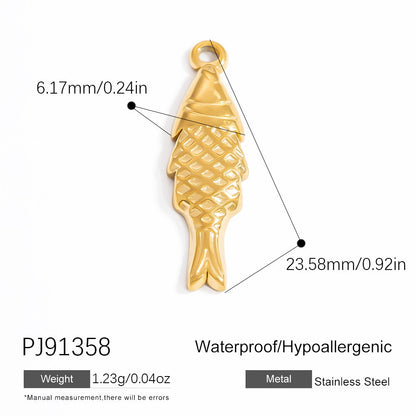 Fashionable DIY Jewelry Pendant Necklace Stainless Steel 18K Gold Plated