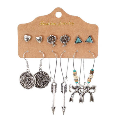Bohemian Vintage Hollow Circle Earrings for Women