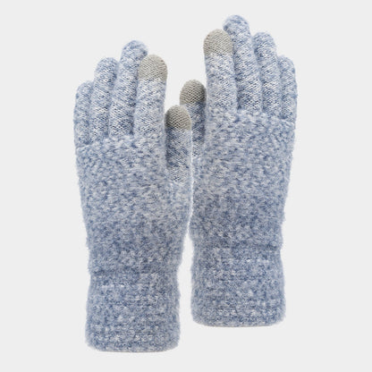 3 Pcs Winter Thermal Beanie Hat Scarf Gloves Sets
