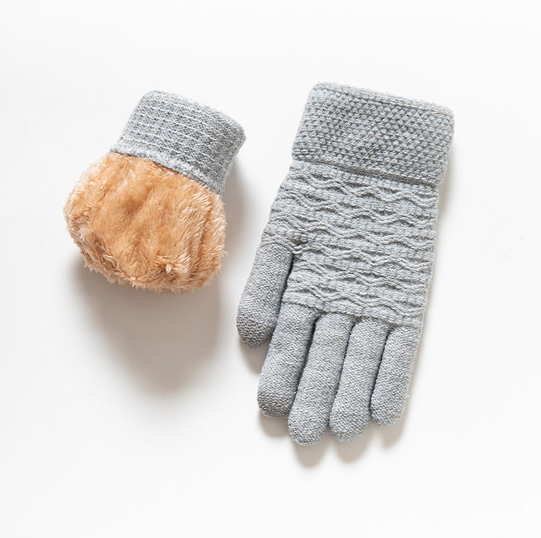 Winter Warm Knitted Touchscreen Gloves for Women