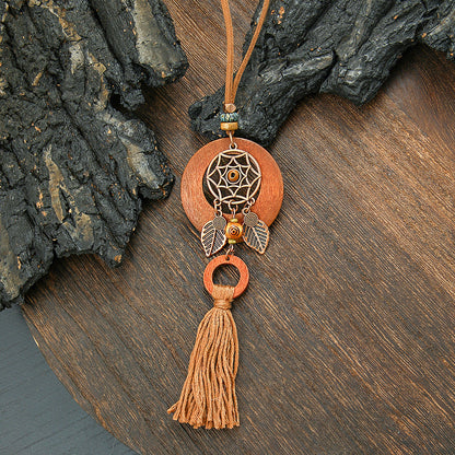 Trendy Bohemian Tassel Necklace Zinc Alloy Travel Jewelry