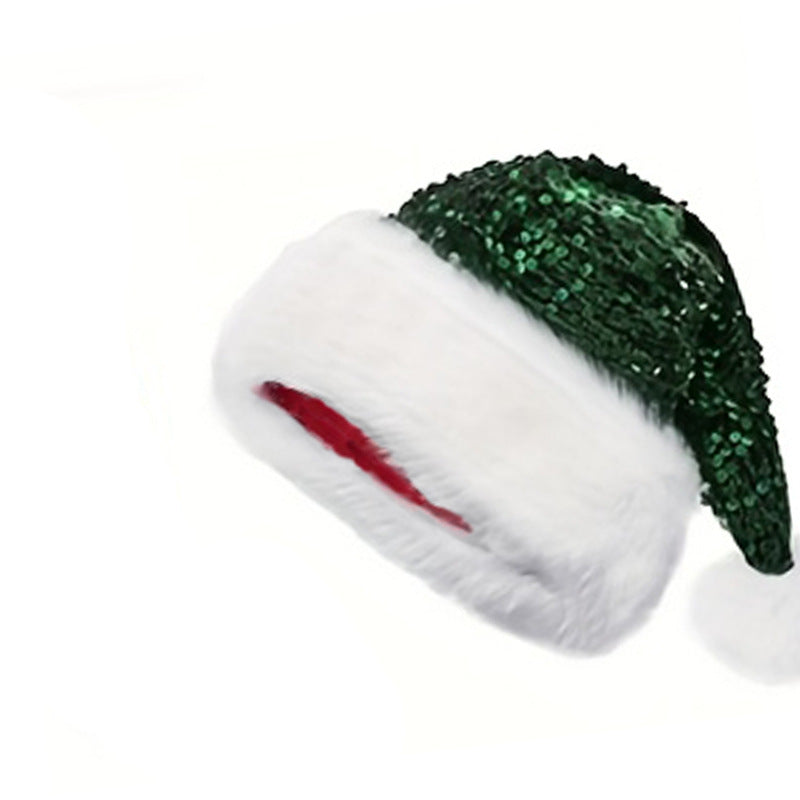 Sparkling Sequins Knitted Party Beanie Santa Hat