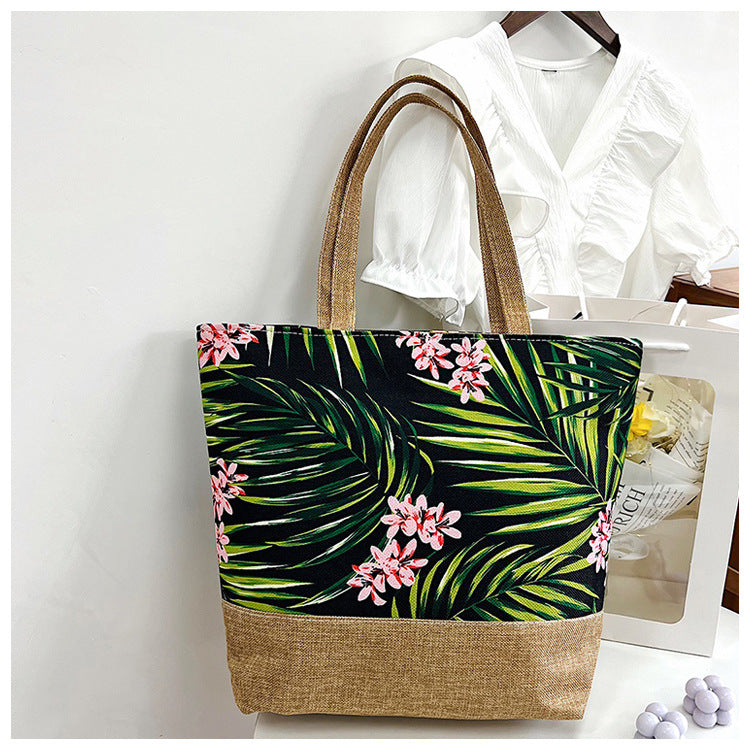 Fashion Canvas Tote Bag Artistic Shoulder Bag