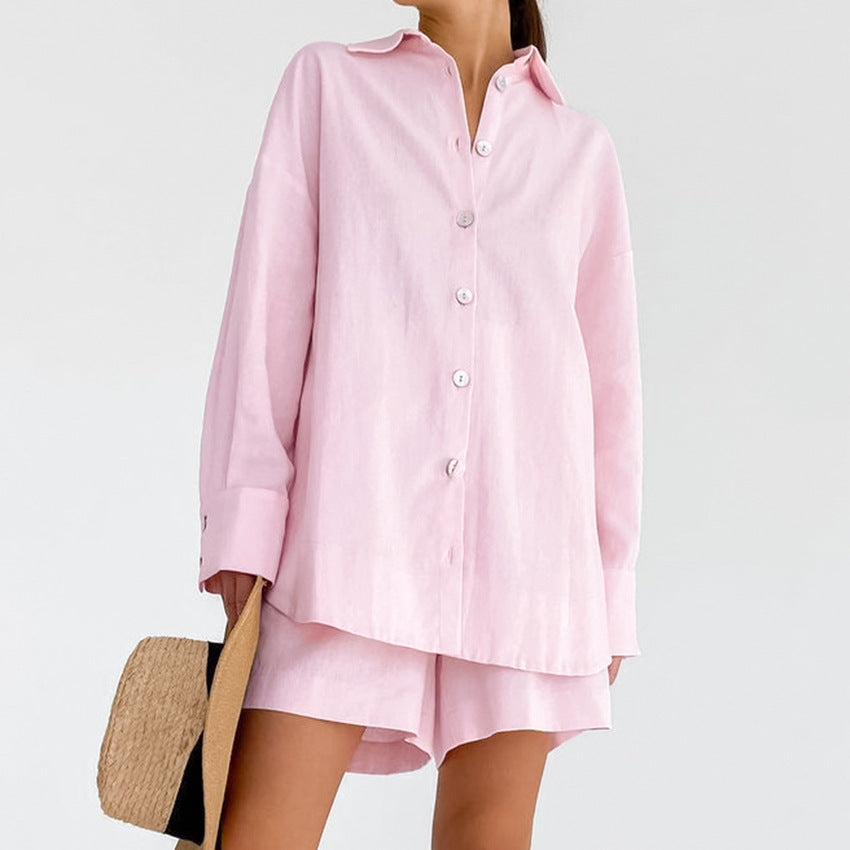 Solid Color Loose Simple Homewear Sets