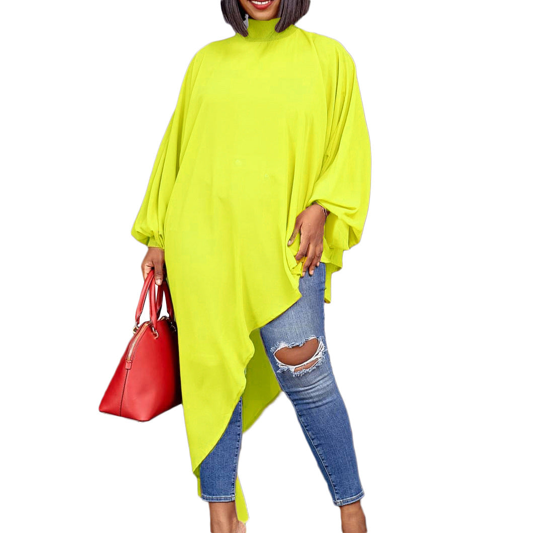 Irregular Hem Chiffon Maxi Dress Casual Loose Women'S Clothing