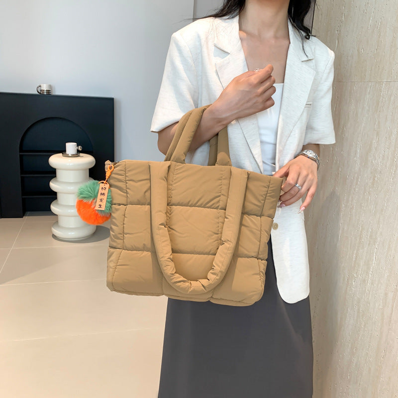 New Large Capacity Nylon Tote Bag Stylish Casual Handbag