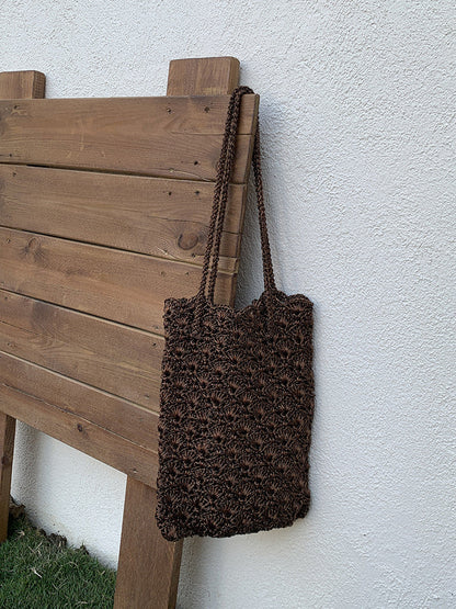 Handwoven Metallic Mini Shoulder Bag Elegant Artisanal Weave