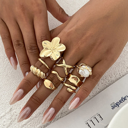 Baroque-Inspired Pearl And Gemstone Ring With Floral Design