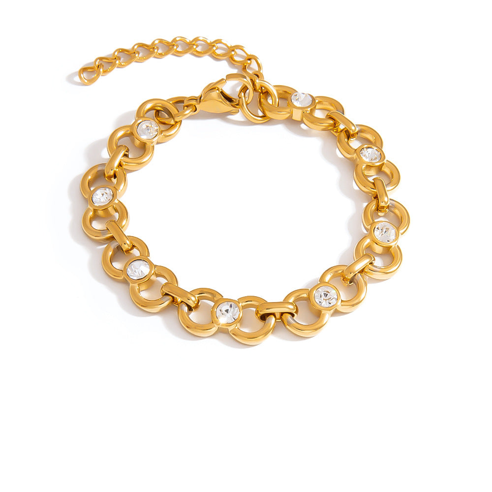 Stylish Bow Knot Stainless Steel Bracelet for Women