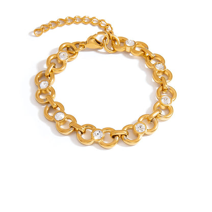 Stylish Bow Knot Stainless Steel Bracelet for Women