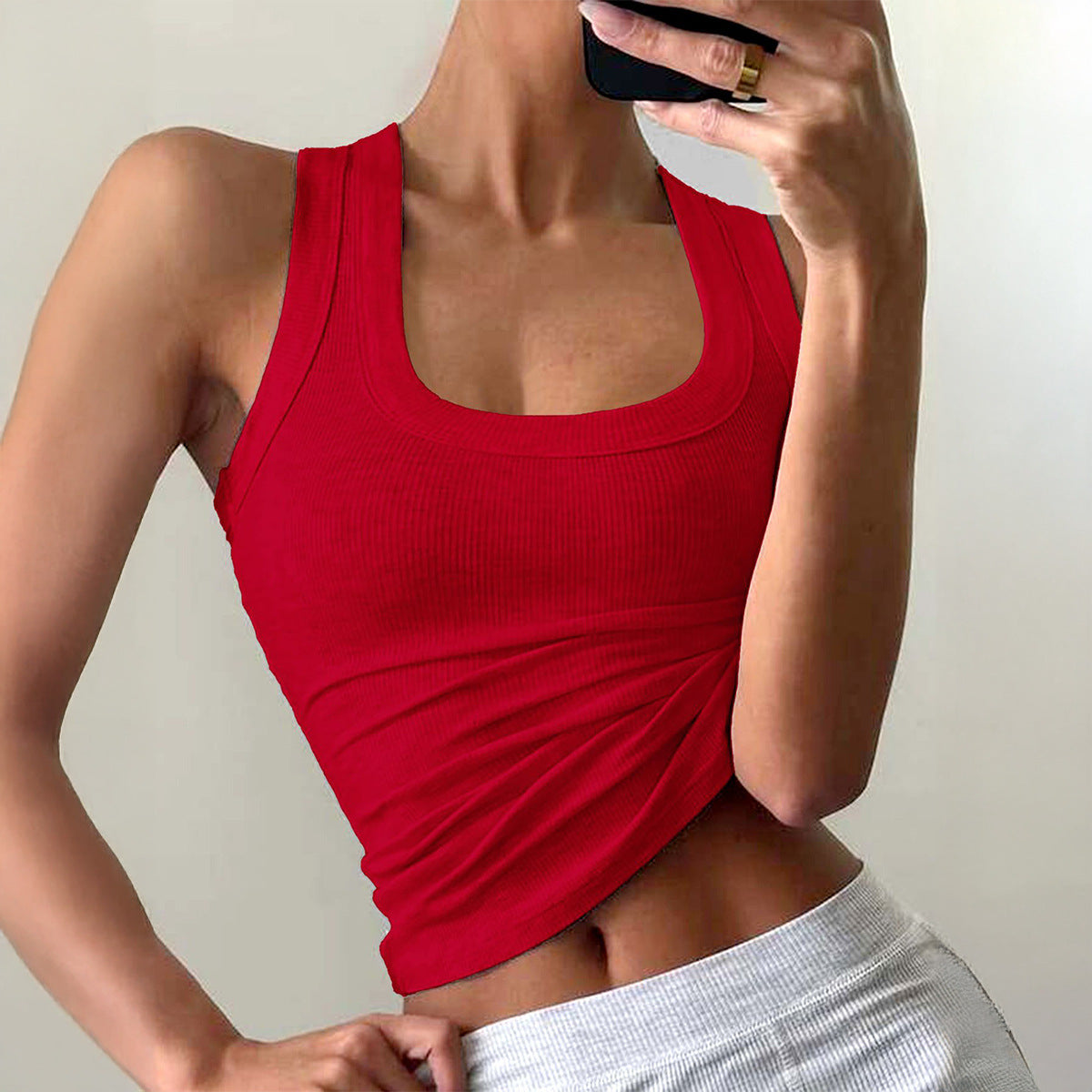 Women's Slim Fit Yoga Tank Top Casual Athletic Wear