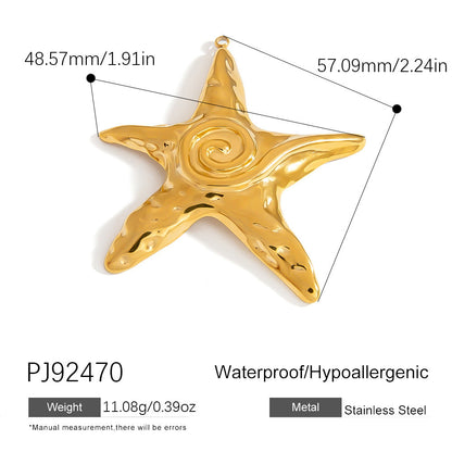 DIY Stainless Steel Jewelry Accessories Colorful Shell Pendant