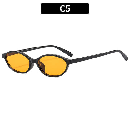 Retro Oval Sunglasses Chic UV400 Protection Eyewear