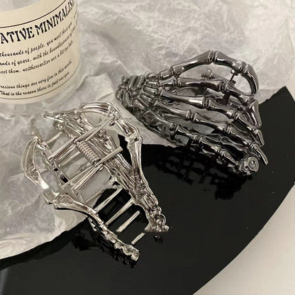 Gothic Skeleton Ghost Hand Halloween Hair Claw