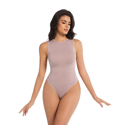 Seamless Body Shaping Bodysuit With Backless Design