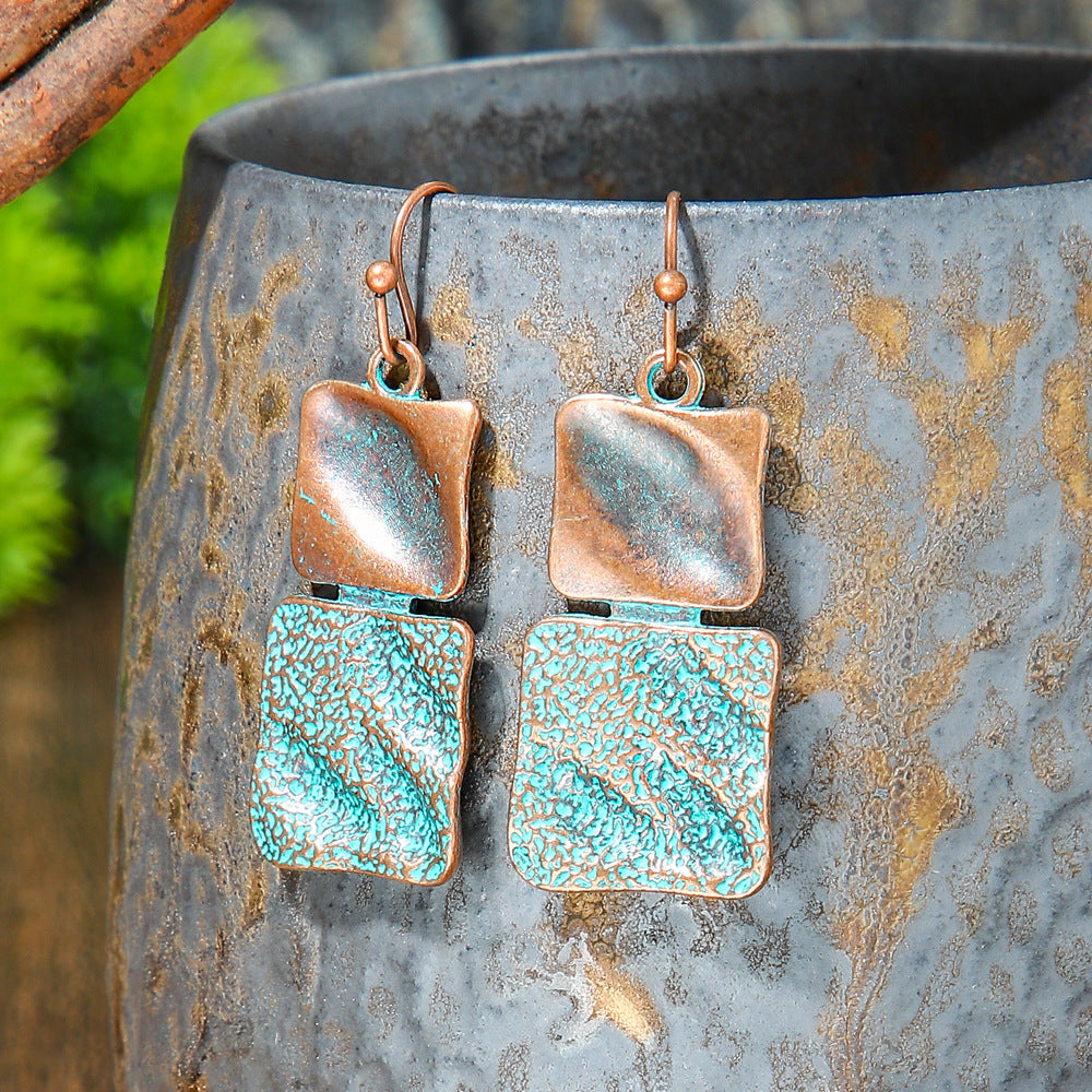 Vintage Geometric Earrings Set Bohemian Style